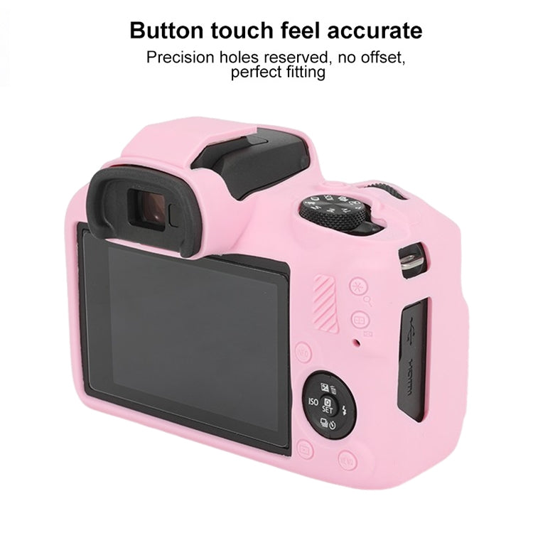 For Canon EOS R100 Glossy Soft Silicone Protective Case(Pink) - Protective Case by buy2fix | Online Shopping UK | buy2fix