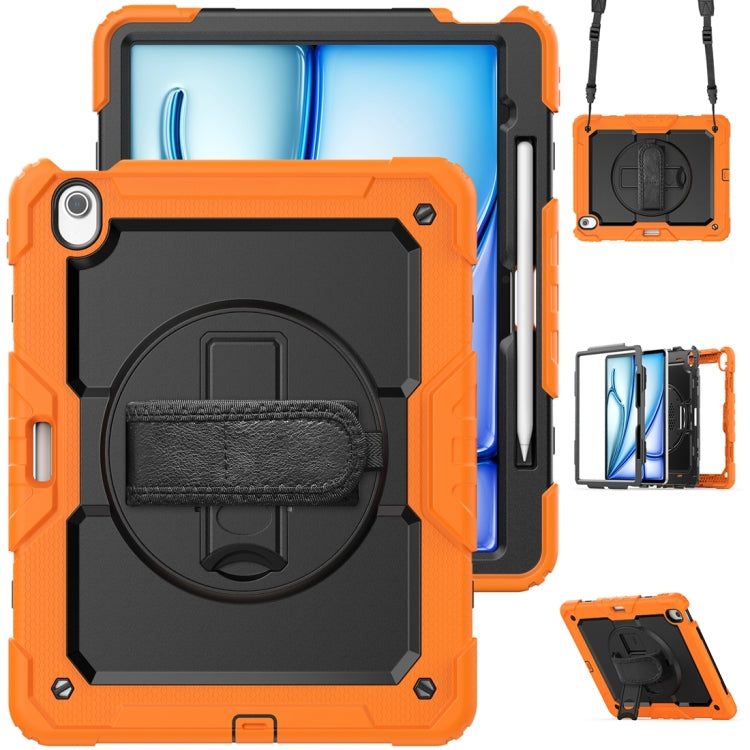 For iPad Air 13 2024 Silicone + PC Tablet Protective Case(Orange+Black) - iPad Air 13 2024 Cases by buy2fix | Online Shopping UK | buy2fix