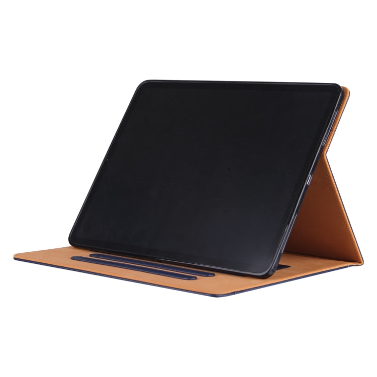 For iPad Pro 13 2024 Solid Color Metal Buckle Leather Smart Tablet Case(Royal Blue) - iPad Pro 13 2024 Cases by buy2fix | Online Shopping UK | buy2fix