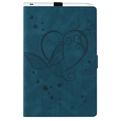 For iPad Pro 11 2024 Love Butterfly Embossed Leather Tablet Case(Blue) - iPad Pro 11 2024 Cases by buy2fix | Online Shopping UK | buy2fix