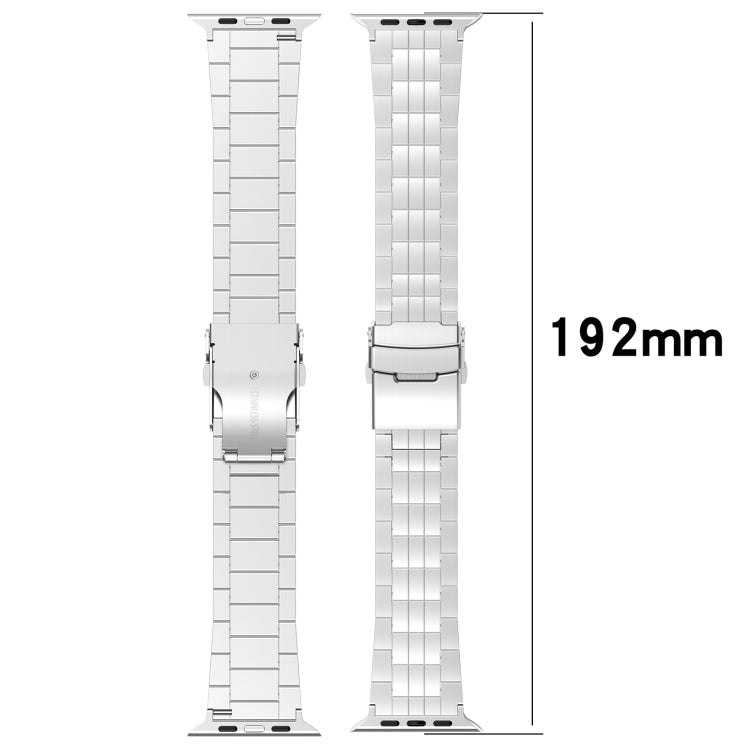 For Apple Watch Series 5 40mm Armor 5-bead Titanium Watch Band(Black) - Watch Bands by buy2fix | Online Shopping UK | buy2fix