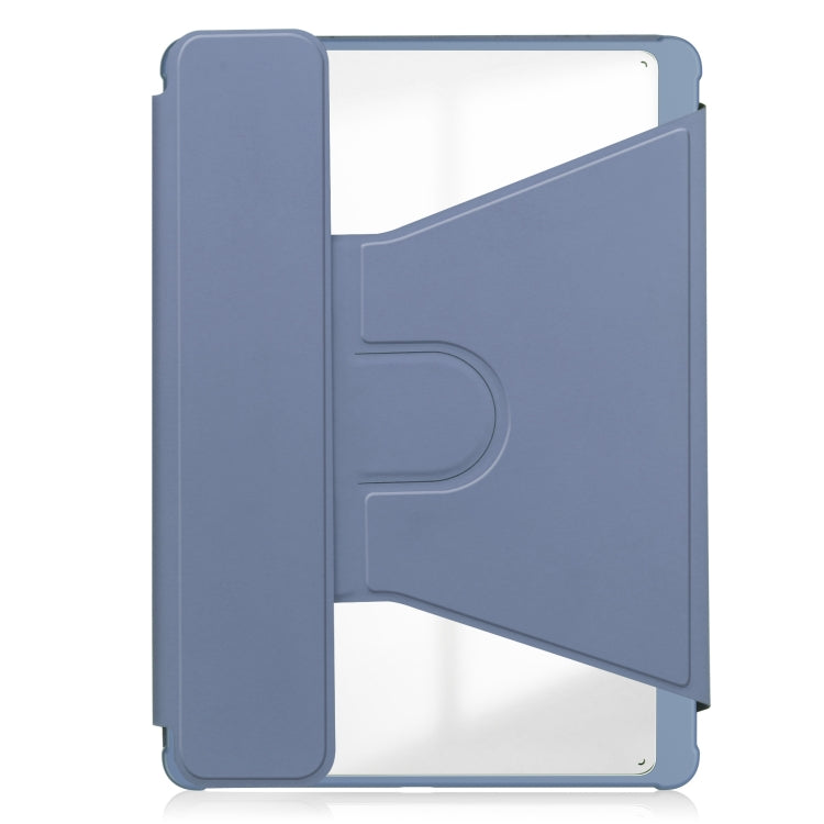 For iPad Pro 13 2024 Transparent Rotation Smart Leather Tablet Case(Lavender) - iPad Pro 13 2024 Cases by buy2fix | Online Shopping UK | buy2fix