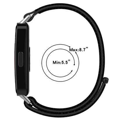 For Huawei Band 9 / 9 NFC / 8 / 8 NFC Nylon Loop Hook and Loop Fastener Watch Band(Seashell) - Watch Bands by buy2fix | Online Shopping UK | buy2fix