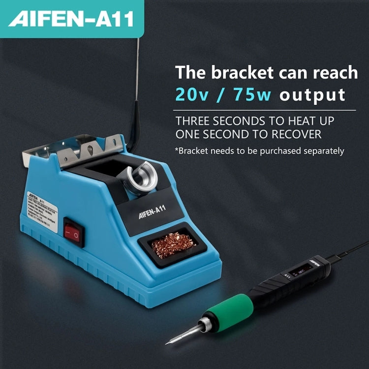 Aifen A11 Portable USB Charging Soldering Station with C210 Handle, UK Plug - Soldering Iron Set by buy2fix | Online Shopping UK | buy2fix