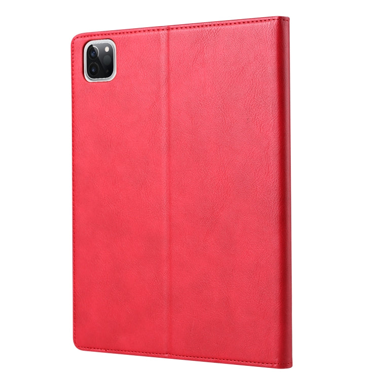 For iPad Pro 13 2024 Knead Skin Texture Horizontal Flip Leather Smart Tablet Case(Red) - iPad Pro 13 2024 Cases by buy2fix | Online Shopping UK | buy2fix