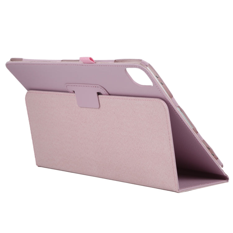 For iPad Pro 13 2024 Litchi Texture Solid Color Leather Tablet Case(Pink) - iPad Pro 13 2024 Cases by buy2fix | Online Shopping UK | buy2fix