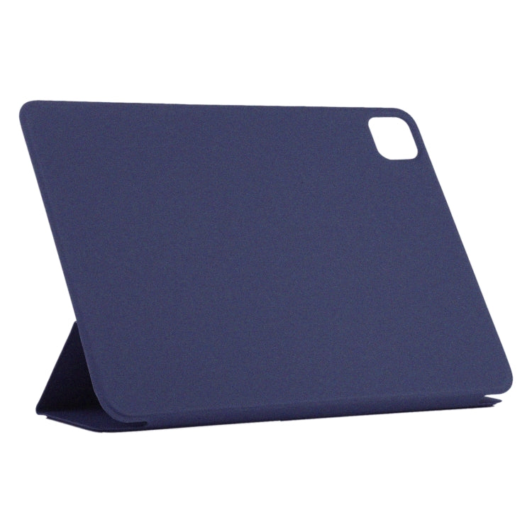 For iPad Pro 13 2024 Double-sided Clip Non-buckle Magnetic PU Smart Tablet Case(Dark Blue) - iPad Air 13 2024 Cases by buy2fix | Online Shopping UK | buy2fix