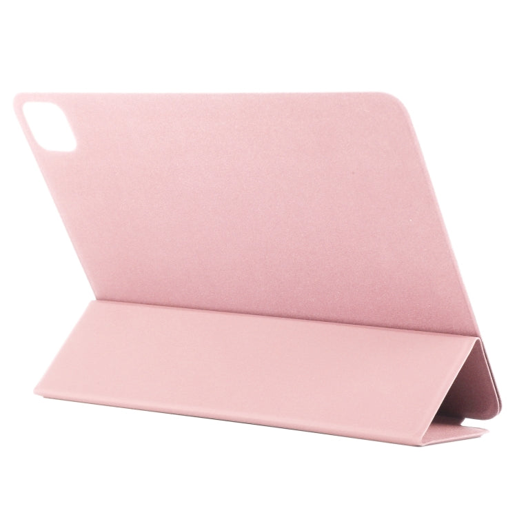 For iPad Pro 11 2024 Double-sided Clip Non-buckle Magnetic PU Smart Tablet Case(Rose Gold) - iPad Pro 11 2024 Cases by buy2fix | Online Shopping UK | buy2fix