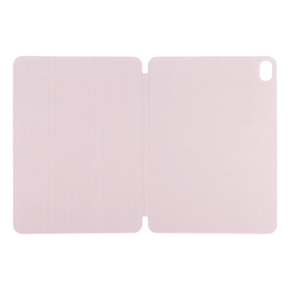 For iPad Air 11 2024 Double-sided Clip Non-buckle Magnetic PU Smart Tablet Case(Pink) - iPad Air 11 2024 Cases by buy2fix | Online Shopping UK | buy2fix