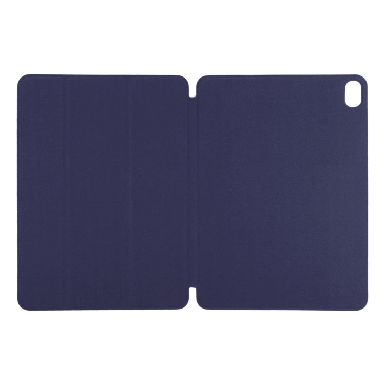 For iPad Air 11 2024 Double-sided Clip Non-buckle Magnetic PU Smart Tablet Case(Dark Blue) - iPad Air 11 2024 Cases by buy2fix | Online Shopping UK | buy2fix