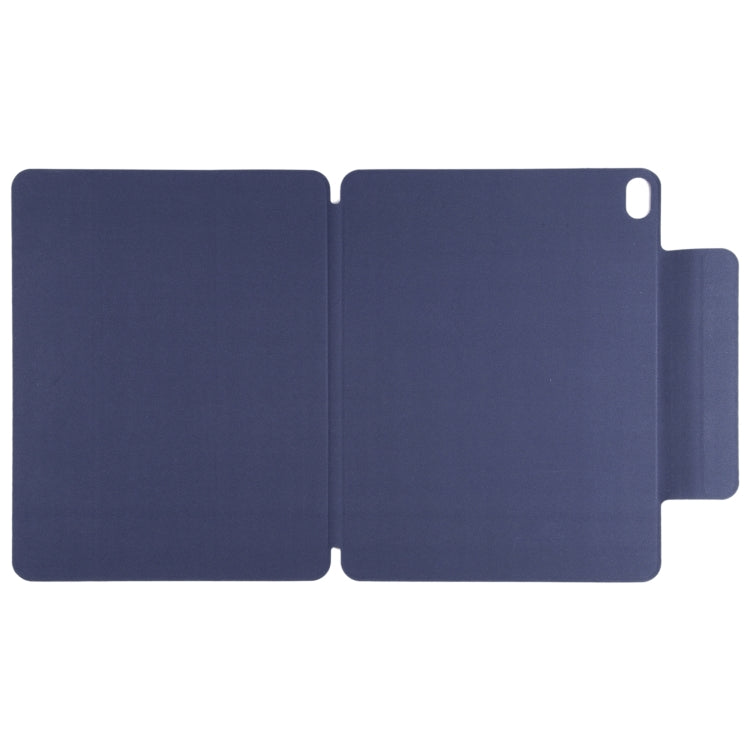 For iPad Air 13 2024 Double-sided Clip Fixed Buckle Magnetic PU Leather Smart Tablet Case(Dark Blue) - iPad Air 13 2024 Cases by buy2fix | Online Shopping UK | buy2fix