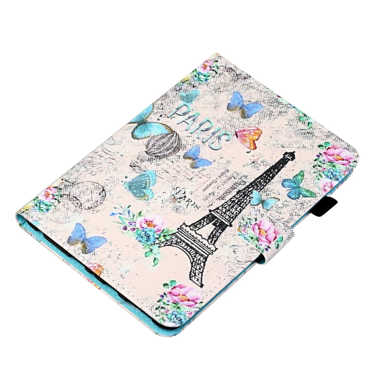 For iPad Pro 11 2024 Coloured Drawing Stitching Smart Leather Tablet Case(Tower and Butterflies) - iPad Pro 11 2024 Cases by buy2fix | Online Shopping UK | buy2fix