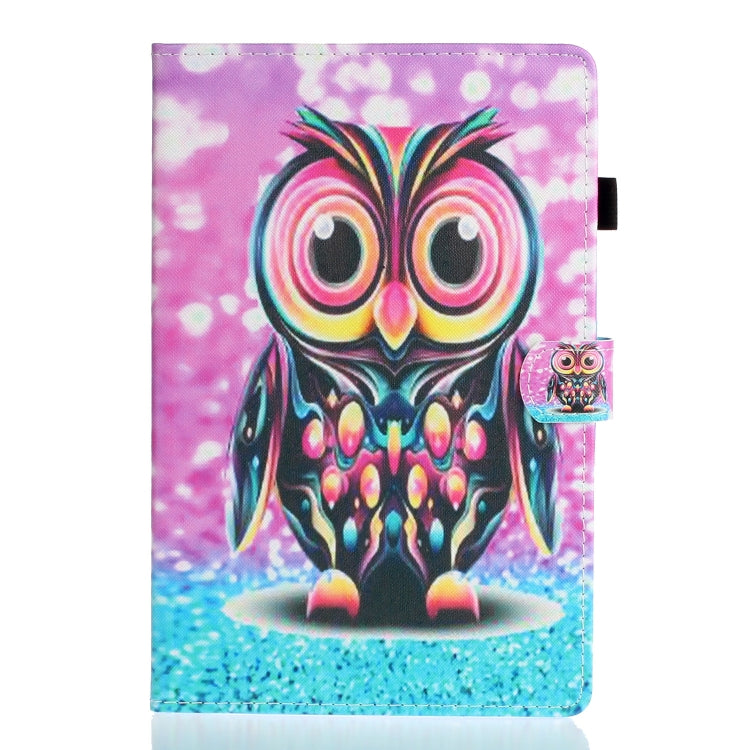 For iPad Pro 11 2024 Coloured Drawing Stitching Smart Leather Tablet Case(Owl) - iPad Pro 11 2024 Cases by buy2fix | Online Shopping UK | buy2fix