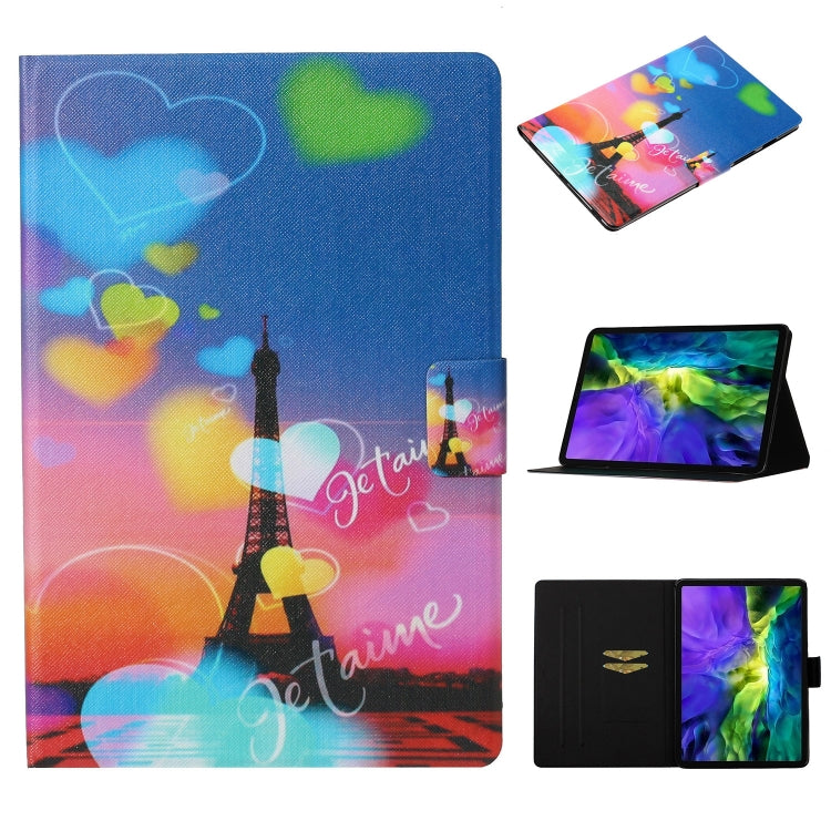 For iPad Pro 11 2024 Voltage Coloured Drawing Smart Leather Tablet Case(Romantic Tower) - iPad Pro 11 2024 Cases by buy2fix | Online Shopping UK | buy2fix