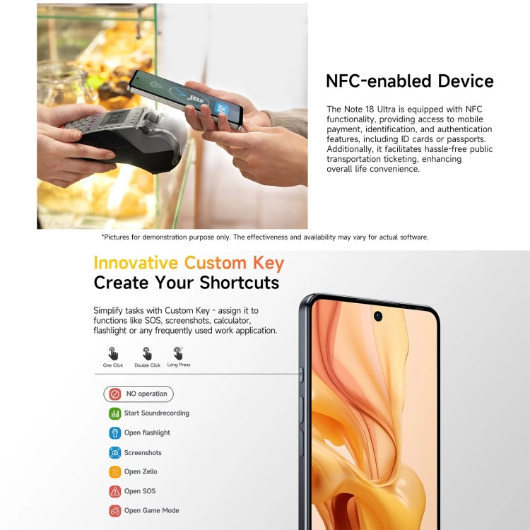 [HK Warehouse] Ulefone Note 18 Ultra, 6GB+256GB, Side Fingerprint, 6.78 inch Android 13 MediaTek Dimensity 720 5G MT6853 Octa Core 2.0GHz, NFC, Network: 5G(Lustrous Black) - Ulefone by Ulefone | Online Shopping UK | buy2fix
