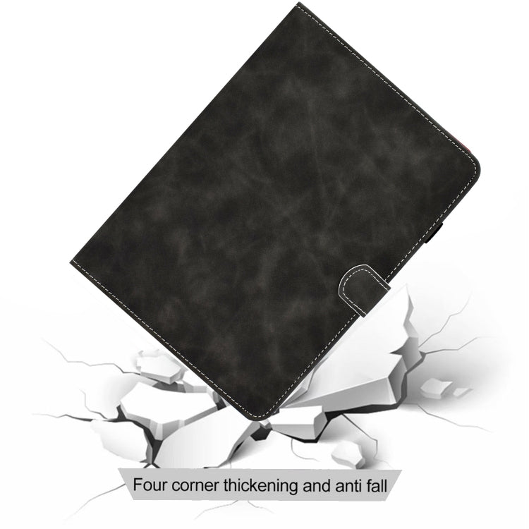 For iPad Pro 11 2024 Cowhide Texture Tablet Leather Smart Case(Grey) - iPad Pro 11 2024 Cases by buy2fix | Online Shopping UK | buy2fix