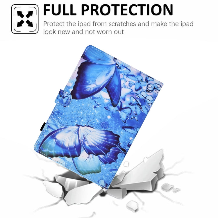 For iPad Pro 11 2024 Painted Stitching Smart Leather Tablet Case(Butterflies) - iPad Pro 11 2024 Cases by buy2fix | Online Shopping UK | buy2fix