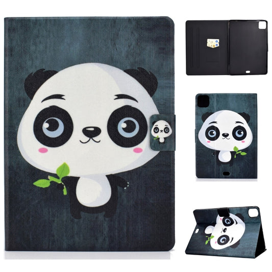 For iPad Pro 11 2024 Voltage Colored Drawing Smart Leather Tablet Case(Panda) - iPad Pro 11 2024 Cases by buy2fix | Online Shopping UK | buy2fix