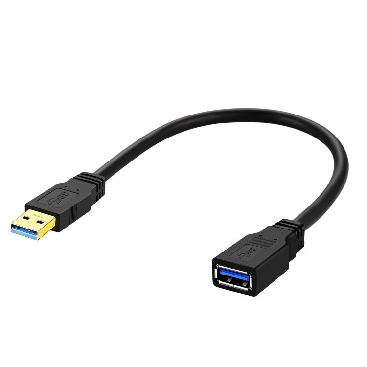 USB 3.0 Female To USB 3.0 Male PVC Cable, Length:0.3m(Black) - USB 3.0 by buy2fix | Online Shopping UK | buy2fix