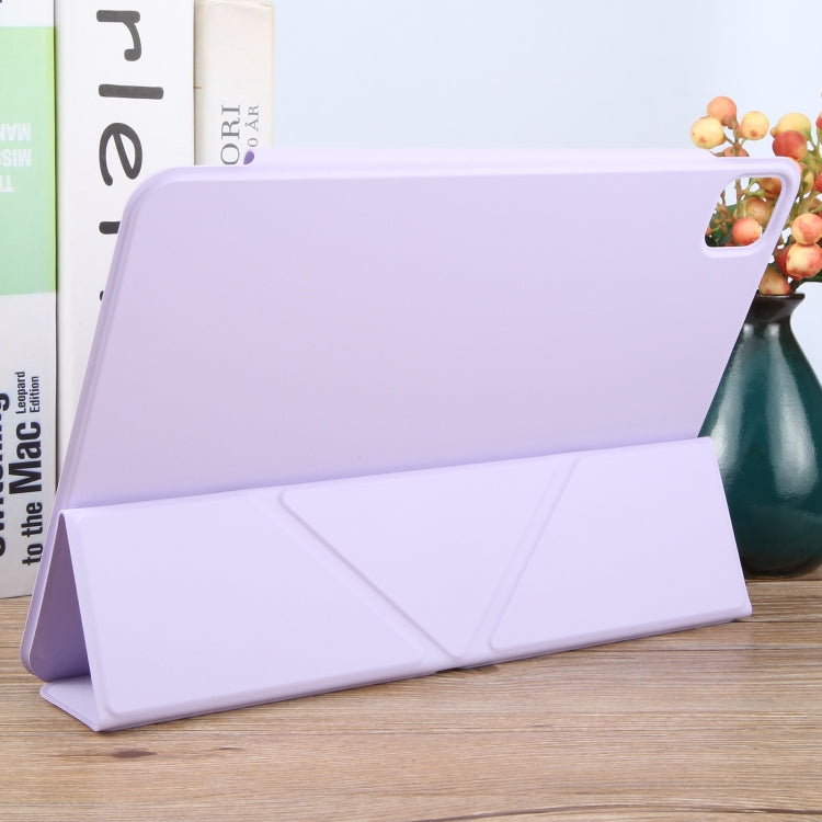 For iPad Pro 13 2024 Y-Shape Double-sided Clip Magnetic Smart Tablet Case(Purple) - iPad Pro 13 2024 Cases by buy2fix | Online Shopping UK | buy2fix