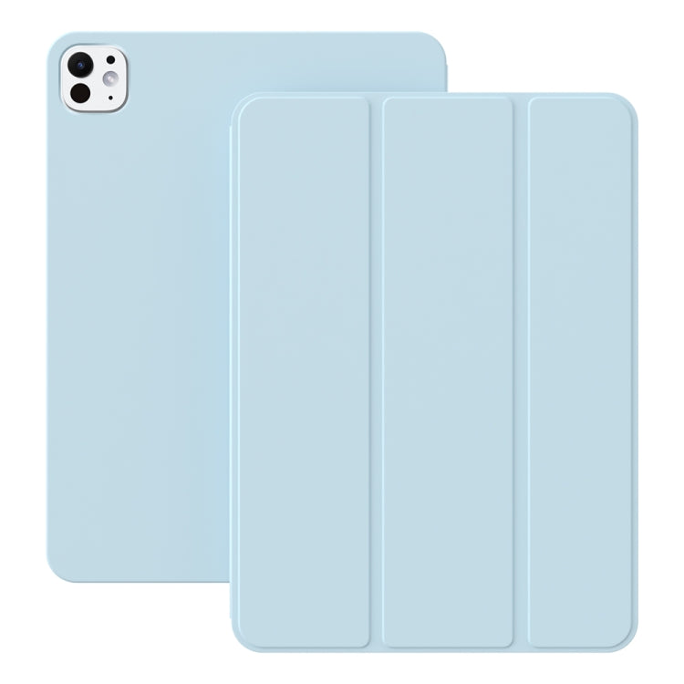 For iPad Pro 13 2024 Ultra-thin Double-sided Clip Magnetic Smart Tablet Case(Sky Blue) - iPad Pro 13 2024 Cases by buy2fix | Online Shopping UK | buy2fix