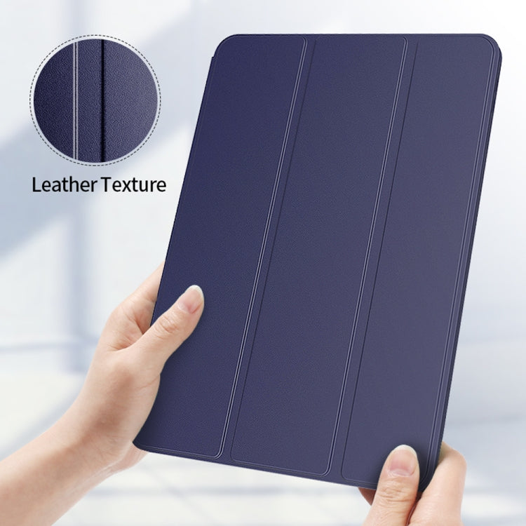 For iPad Air 13 2024 Ultra-thin Double-sided Clip Magnetic Smart Tablet Case(Dark Blue) - iPad Air 13 2024 Cases by buy2fix | Online Shopping UK | buy2fix