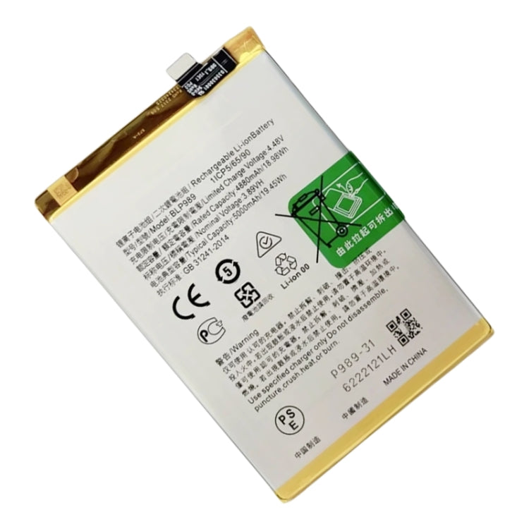 For OnePlus Nord CE 3 Lite / N30 5G BLP989 5000mAh Battery Replacement - For OnePlus by buy2fix | Online Shopping UK | buy2fix