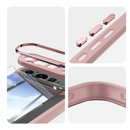 For Google Pixel 9 / 9 Pro Acrylic Hybrid TPU Armor Shockproof Phone Case(Pink) - Google Cases by buy2fix | Online Shopping UK | buy2fix