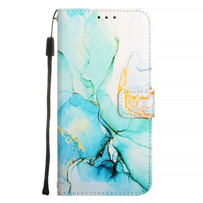 For Google Pixel 9 PT003 Marble Pattern Flip Leather Phone Case(Green) - Google Cases by buy2fix | Online Shopping UK | buy2fix