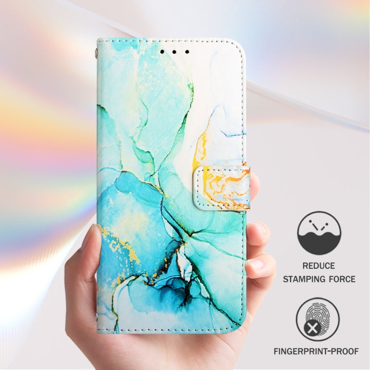 For Google Pixel 9 PT003 Marble Pattern Flip Leather Phone Case(Green) - Google Cases by buy2fix | Online Shopping UK | buy2fix