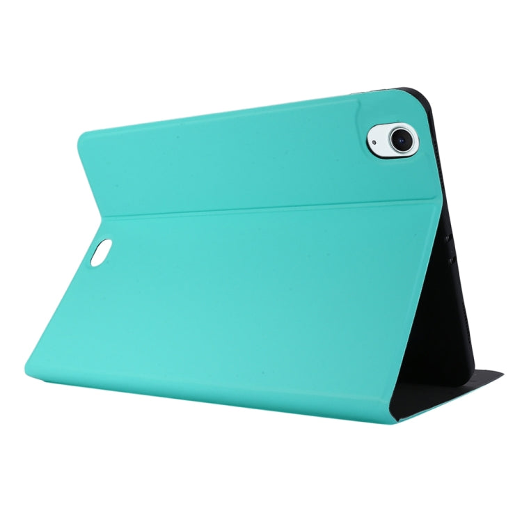 For iPad Air 11 2024 Stretch Voltage Plain Leather Smart Tablet Case(Green) - iPad Air 11 2024 Cases by buy2fix | Online Shopping UK | buy2fix