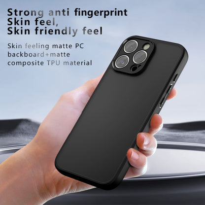 For iPhone 16 Pro Armor Precise Hole PC Hybrid TPU Phone Case(Frosted Black) - iPhone 16 Pro Cases by buy2fix | Online Shopping UK | buy2fix