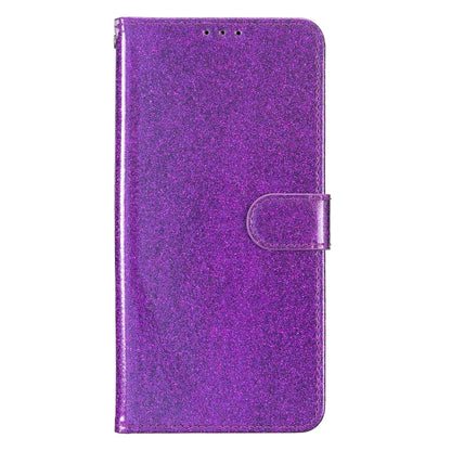 For Google Pixel 9 Pro XL Glitter Powder Flip Leather Phone Case(Purple) - Google Cases by buy2fix | Online Shopping UK | buy2fix