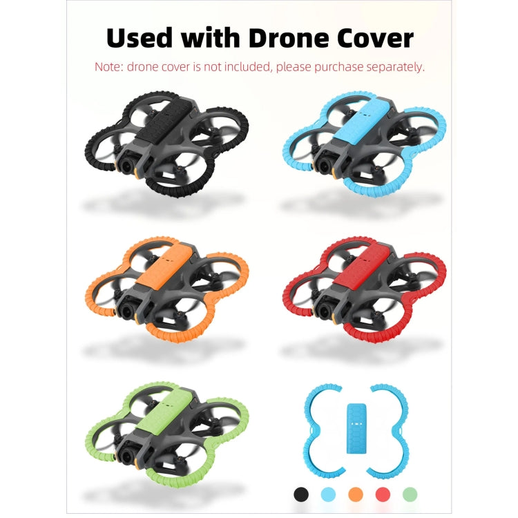 For DJI Avata 2 Sunnylife Drone Anti-Collision Protective Cover Combo Case Kit(Blue) -  by Sunnylife | Online Shopping UK | buy2fix