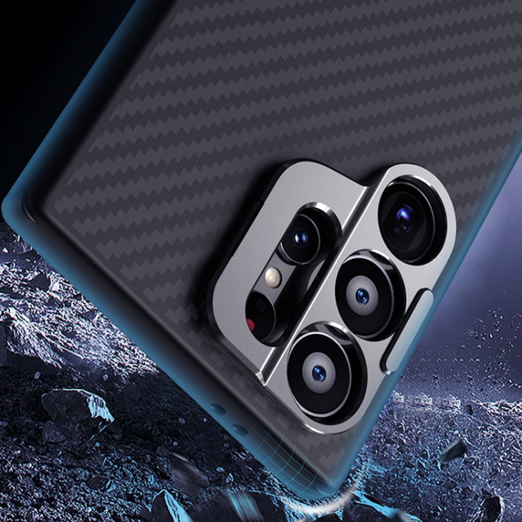 For Samsung Galaxy S24 Ultra 5G NILLKIN Aramid Fiber Fine Hole MagSafe Magnetic Phone Case(Black) - Galaxy S24 Ultra 5G Cases by NILLKIN | Online Shopping UK | buy2fix