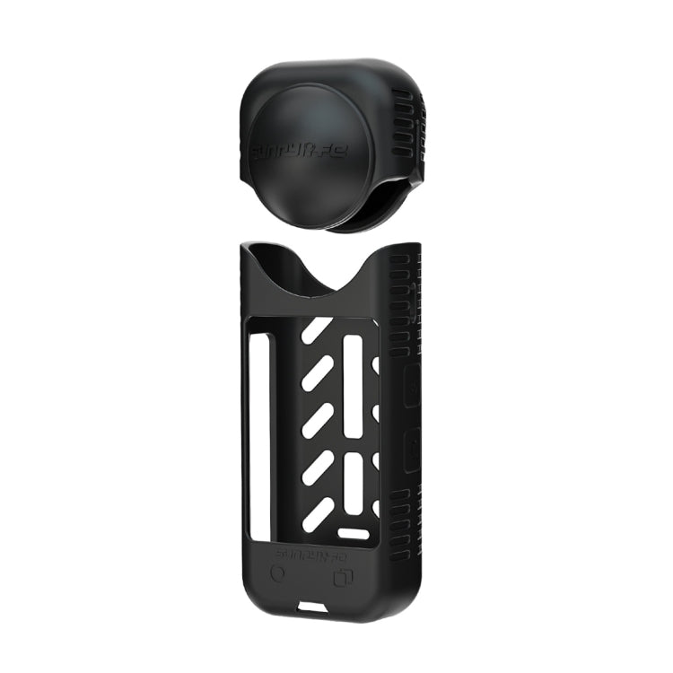 For Insta360 X4 Sunnylife Silicone Shockproof Case Lens Body Cover Kit(Black) - Case & Bags by Sunnylife | Online Shopping UK | buy2fix