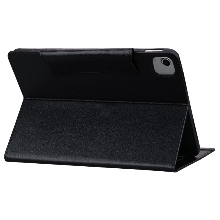 For iPad Air 11 2024 / Air 5 / Air 4 Cat Buckle Leather Smart Tablet Case(Black) - iPad Air 11 2024 Cases by buy2fix | Online Shopping UK | buy2fix