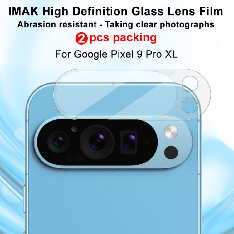 For Google Pixel 9 Pro XL 2pcs/Set imak HD Glass Rear Camera Lens Film - Other by imak | Online Shopping UK | buy2fix