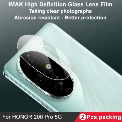 For Honor 200 Pro 2 PCS/Set IMAK HD Glass Rear Camera Lens Film - Other by imak | Online Shopping UK | buy2fix