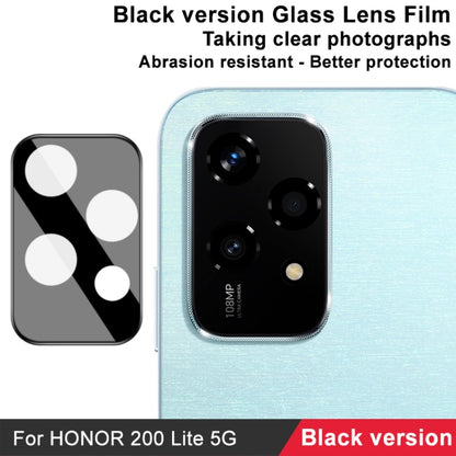 For Honor 200 Lite Global IMAK Rear Camera Lens Glass Film Black Version - Other by imak | Online Shopping UK | buy2fix