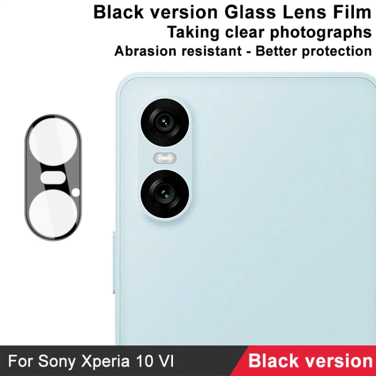 For Sony Xperia 10 VI IMAK Rear Camera Lens Glass Film Black Version - Other by imak | Online Shopping UK | buy2fix