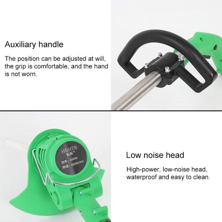 12V 2000mAh Household Portable Rechargeable Electric Lawn Mower Weeder, Plug Type:US Plug(Green) - Lawn Mower, Saws & Accessories by buy2fix | Online Shopping UK | buy2fix