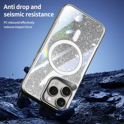 For iPhone 13 Pro Max Blade MagSafe Magnetic Gradient Glitter PC Phone Case(Titanium Grey) - iPhone 13 Pro Max Cases by buy2fix | Online Shopping UK | buy2fix