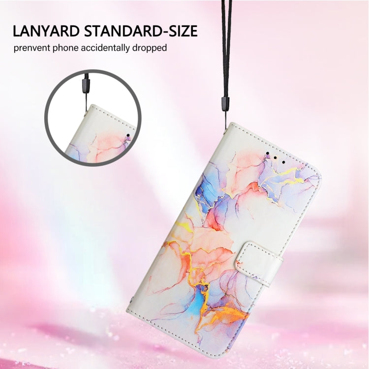 For Blackview A52 PT003 Marble Pattern Flip Leather Phone Case(Galaxy Marble White) - More Brand by buy2fix | Online Shopping UK | buy2fix