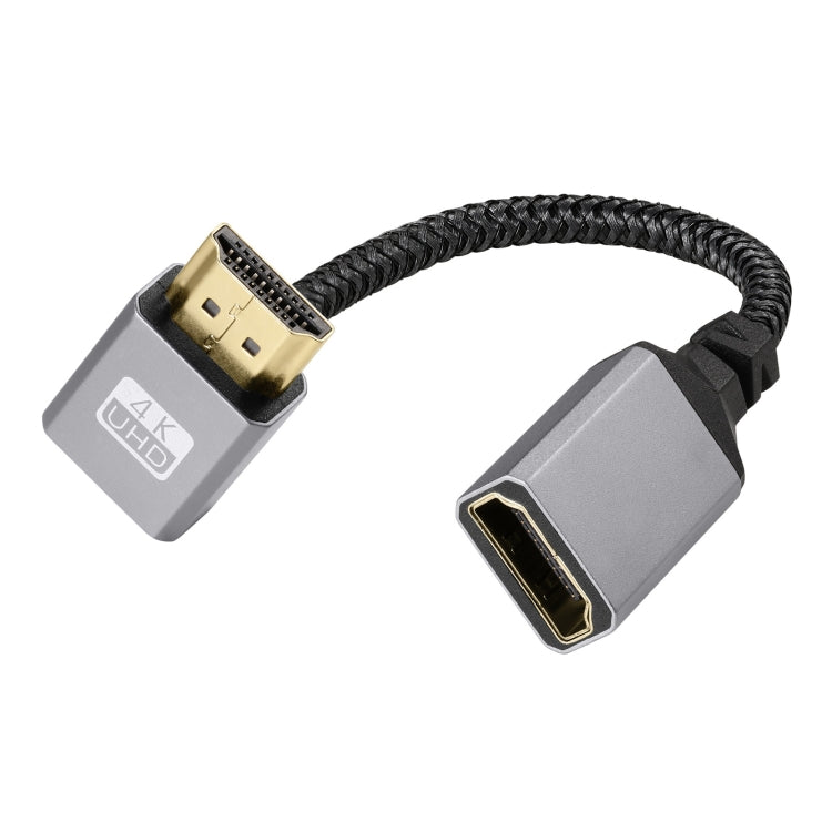 Downward Bend HDMI Male to Female 4K UHD Extension Cable Computer TV Adapter, Length: 20cm - Cable by buy2fix | Online Shopping UK | buy2fix