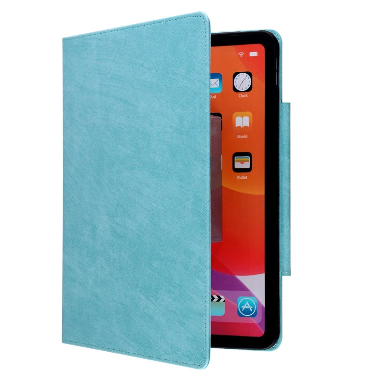 For Samsung Galaxy Tab S9 FE / S9 / S8 / S7 Cat Buckle Leather Smart Tablet Case(Sky Blue) - Galaxy Tab S9 Cases by buy2fix | Online Shopping UK | buy2fix