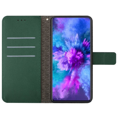 For Samsung Galaxy S25 5G Rhombic Grid Texture Leather Phone Case(Green) - Galaxy S25 5G Cases by buy2fix | Online Shopping UK | buy2fix