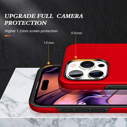 For iPhone 16 Pro Max Magnetic Ring Holder Phone Case(Red) - iPhone 16 Pro Max Cases by buy2fix | Online Shopping UK | buy2fix