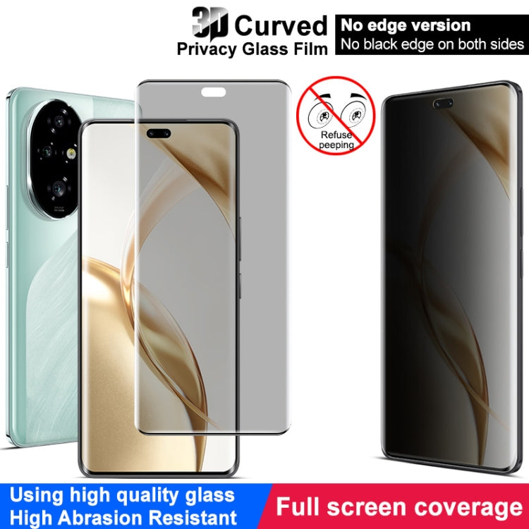 For Honor 200 Pro imak No Edge Version 3D Curved Privacy Full Screen Tempered Glass Film - Honor Tempered Glass by imak | Online Shopping UK | buy2fix