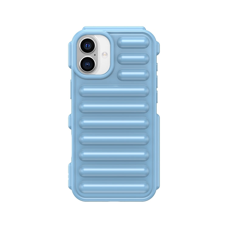 For iPhone 16 Plus Capsule Series Candy Color TPU Phone Case(Blue) - iPhone 16 Plus Cases by buy2fix | Online Shopping UK | buy2fix